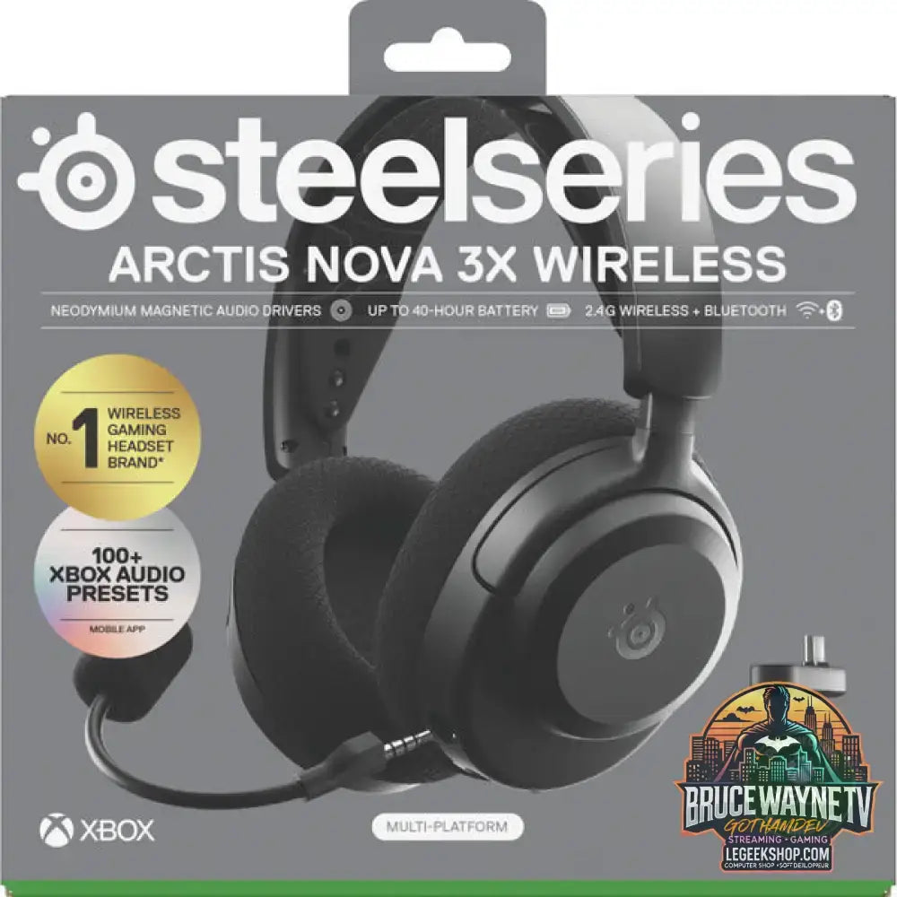 Arctis Nova 3X Wireless Black - SteelSeries - vue 9