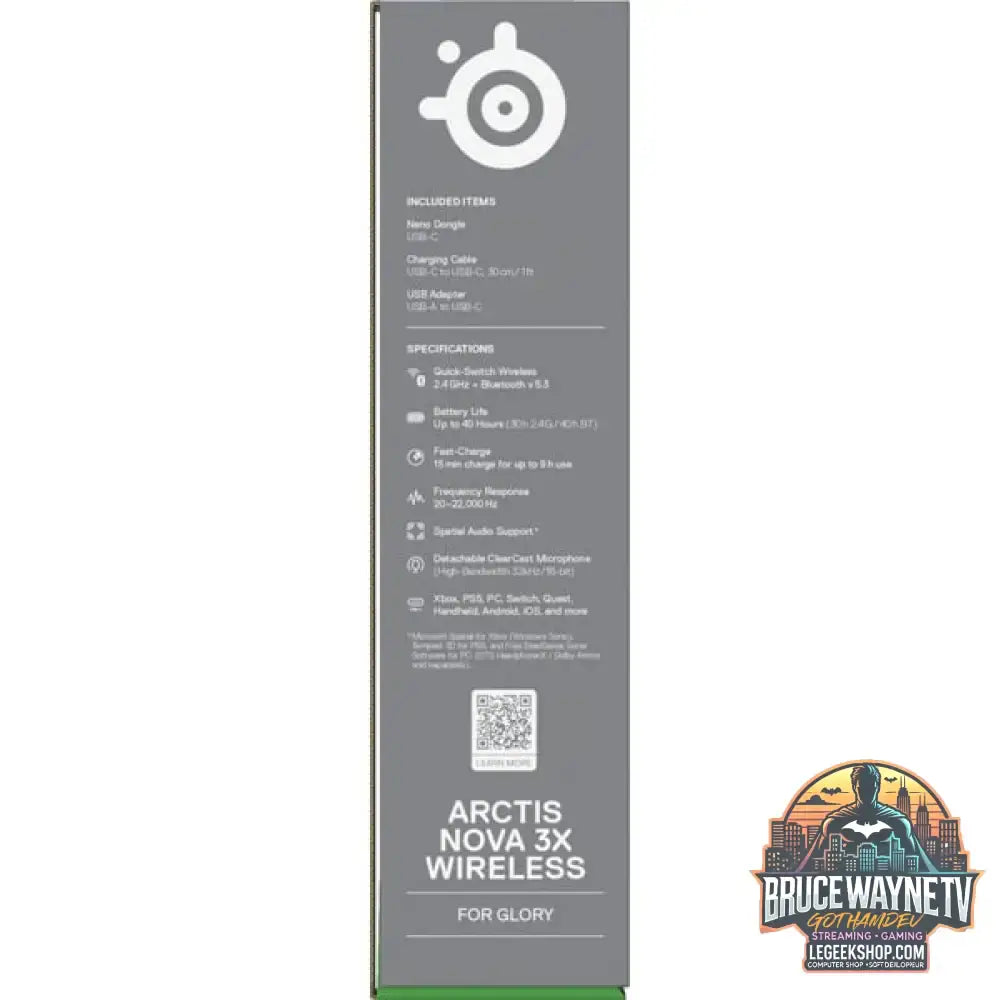 Arctis Nova 3X Wireless Black - SteelSeries - vue 11