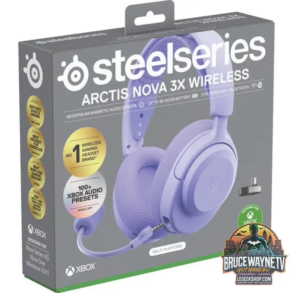 Arctis Nova 3X Wireless Lavender - SteelSeries - vue 7