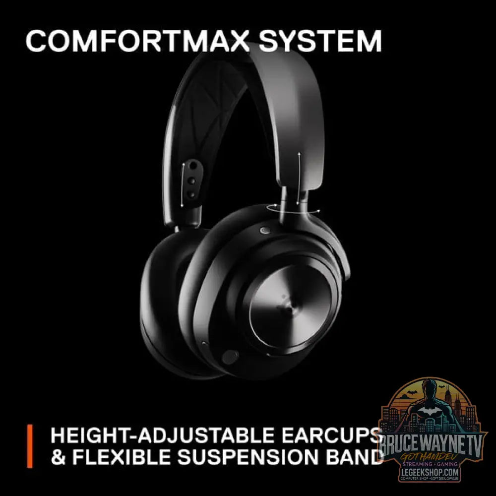 SteelSeries Arctis Nova Pro Wireless, casque gaming - vue 10