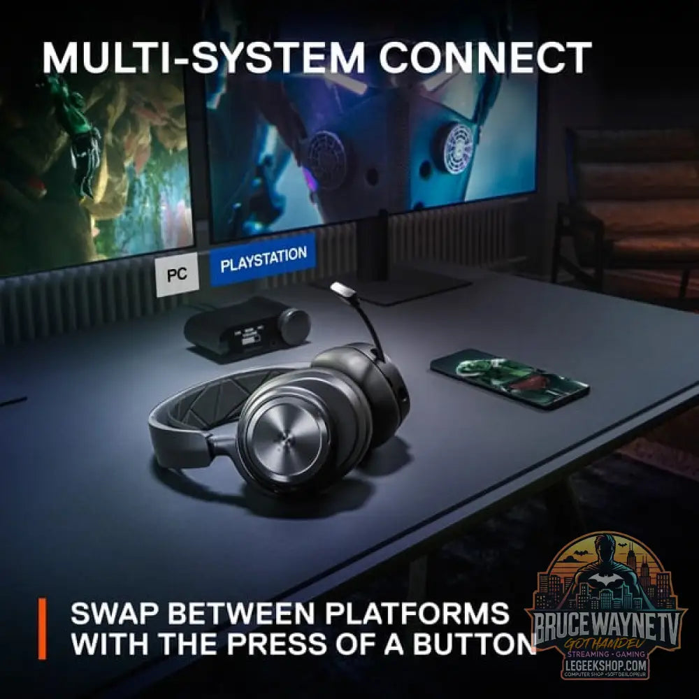 SteelSeries Arctis Nova Pro Wireless, casque gaming - vue 8