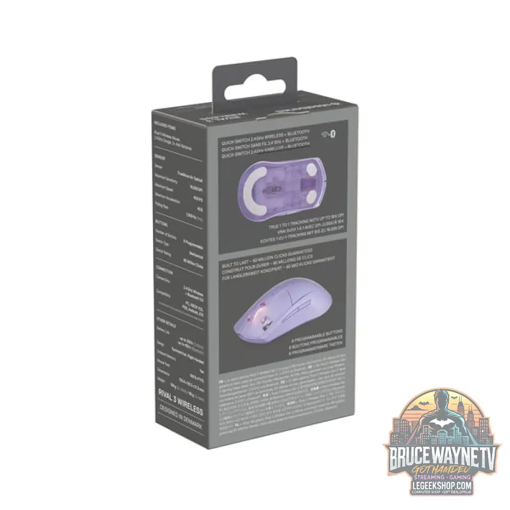SteelSeries Rival 3 Wireless Gen 2, souris gaming - vue 5