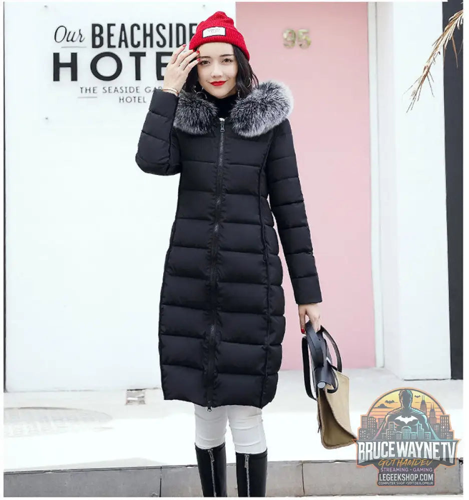 Student cotton coat women’s mid-length