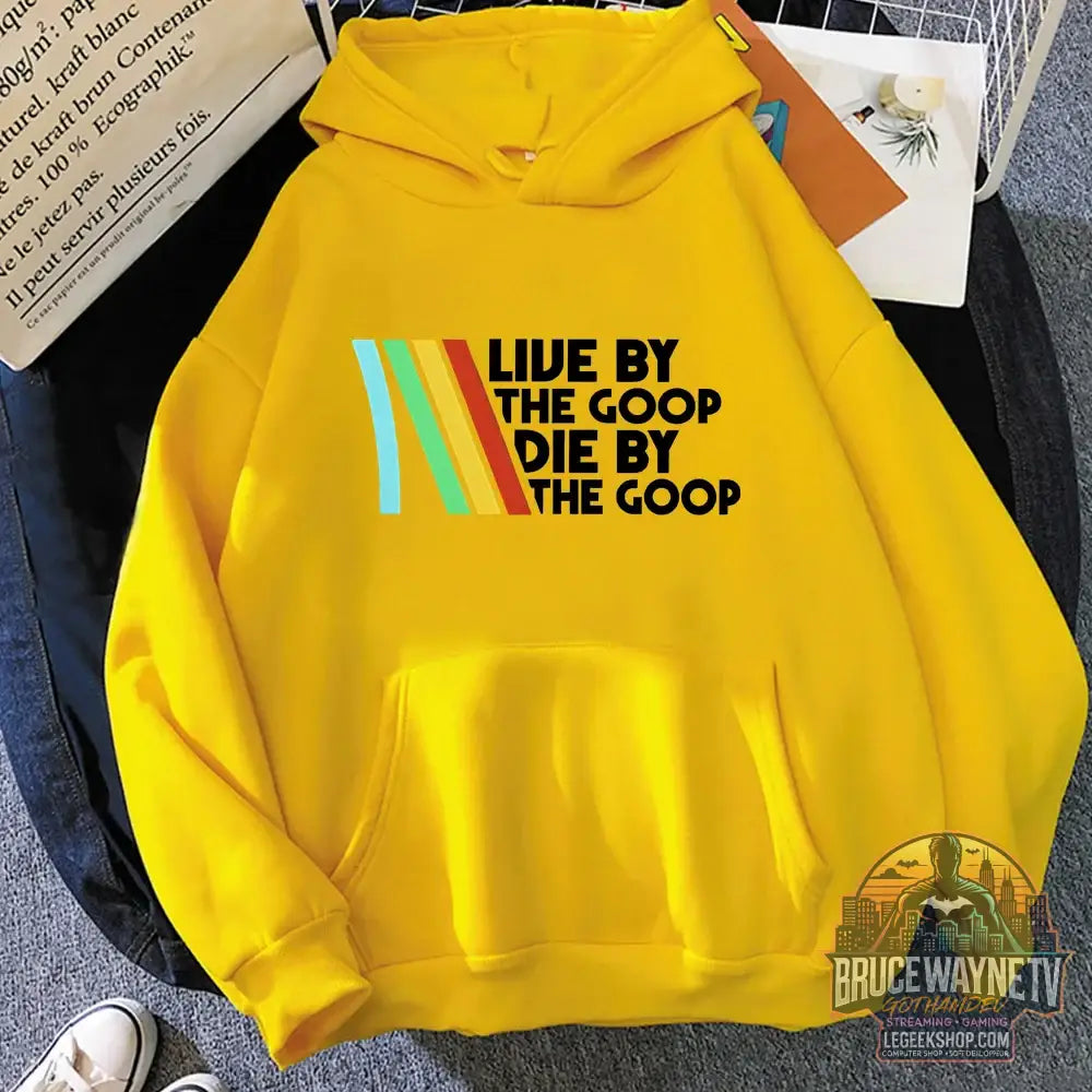 Sweat à Capuche Arc Raiders Live The Goop Polaire Unisexe Automne Hiver - jaune / XS - Sweat à Capuche