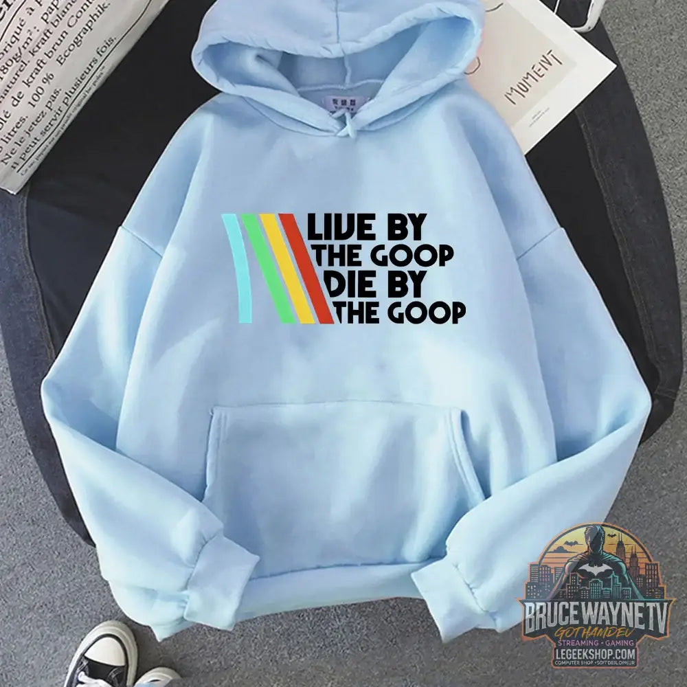 Sweat à Capuche Arc Raiders Live The Goop Polaire Unisexe Automne Hiver - bleu clair / XS - Sweat à Capuche