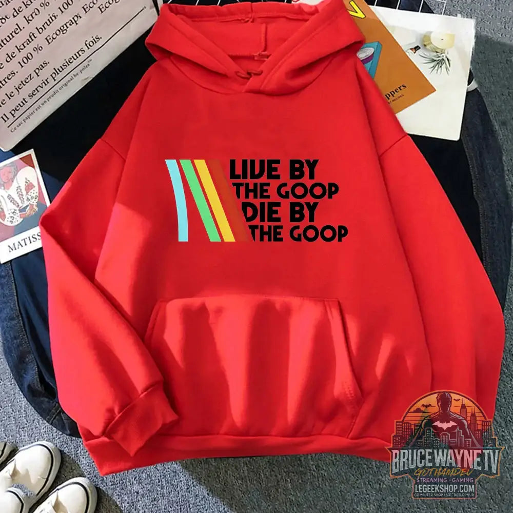 Sweat à Capuche Arc Raiders Live The Goop Polaire Unisexe Automne Hiver - rouge / XS - Sweat à Capuche