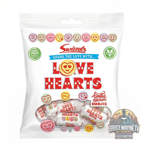 Swizzels Love Hearts Minis bonbons acidulés aux fruits de 76g (Paquet de 24) - Snacks & boissons importés