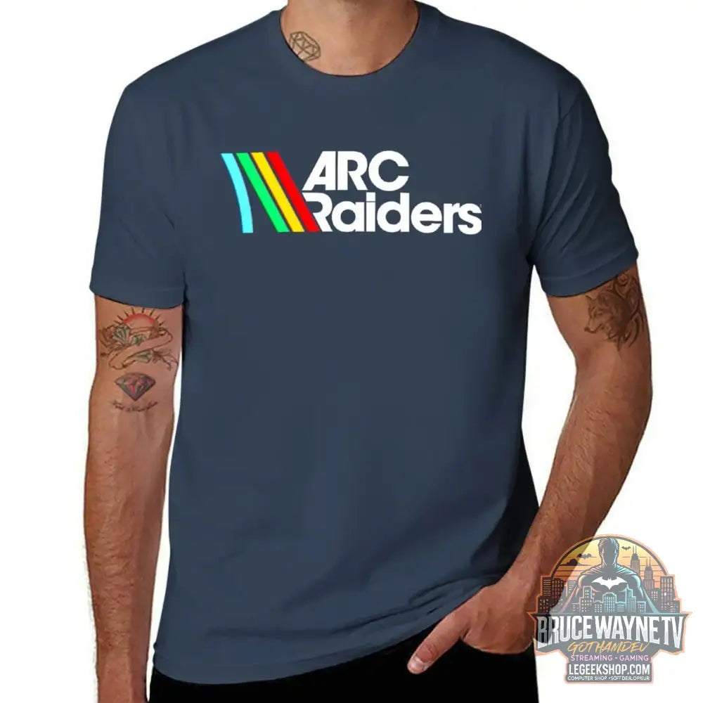 T-Shirt Arc Raiders Homme Coton Premium Gaming - Marine / XXXL - T-Shirt