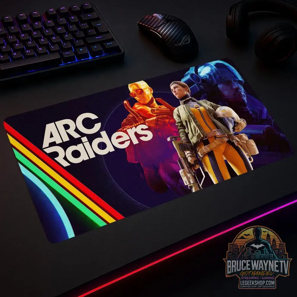 Tapis de Souris Arc Raiders XXL 120x60cm Gaming Bureau Antidérapant - Tapis de Souris