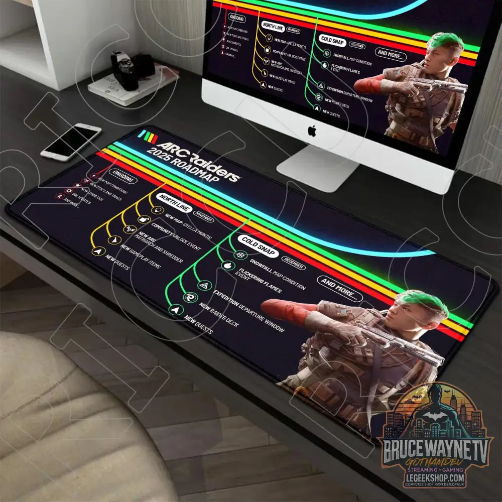 Tapis de Souris Arc Raiders XXL 900x400mm Gaming Antidérapant - Tapis de Souris