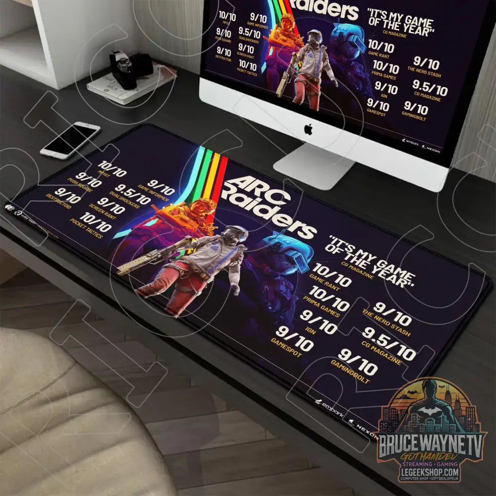 Tapis de Souris Arc Raiders XXL 900x400mm Gaming Antidérapant - Tapis de Souris