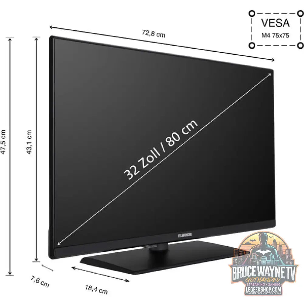 Telefunken XF32N750M, LED-Fernseher - Telefunken - vue 2