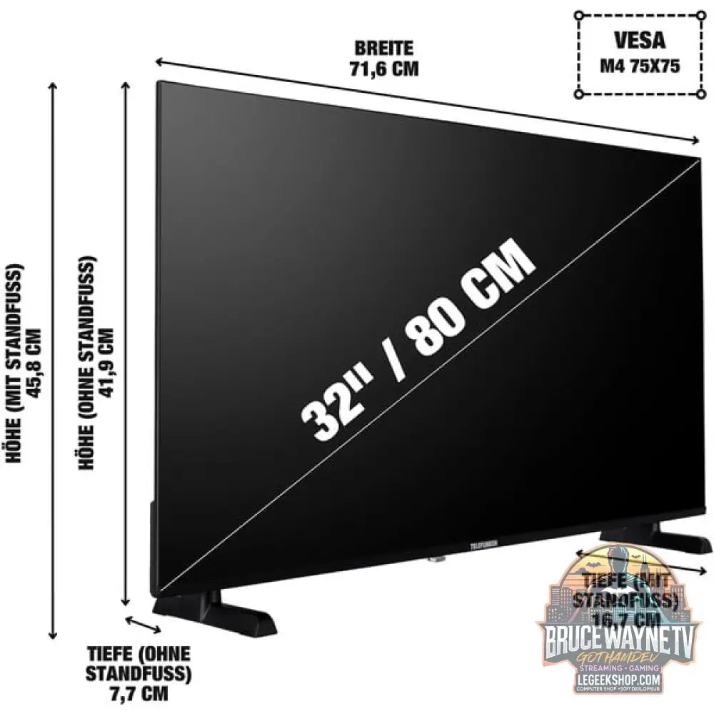 Telefunken XH32P900S, LED-Fernseher - Telefunken - vue 2