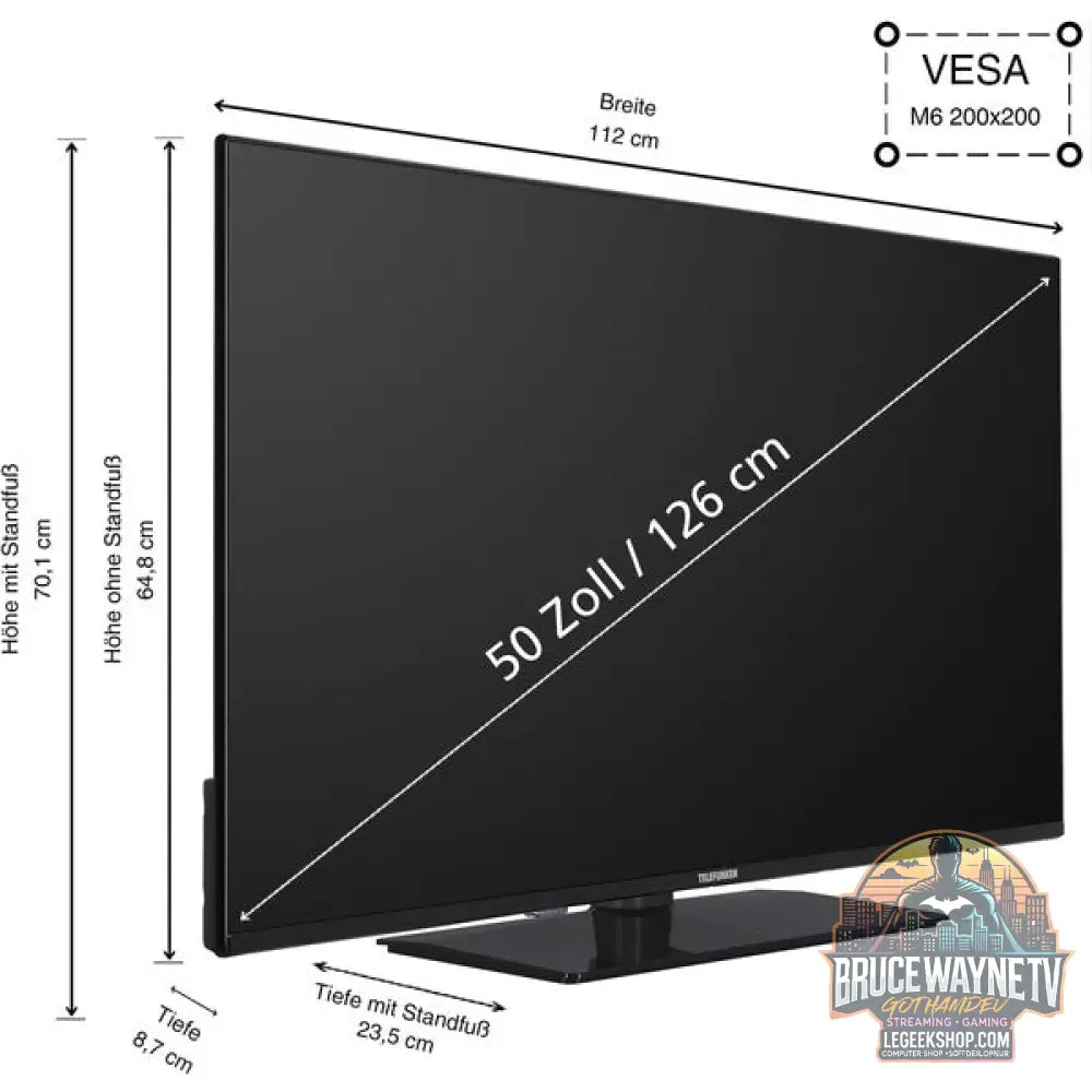 Telefunken XU50VP750M, LED-Fernseher - Telefunken - vue 3