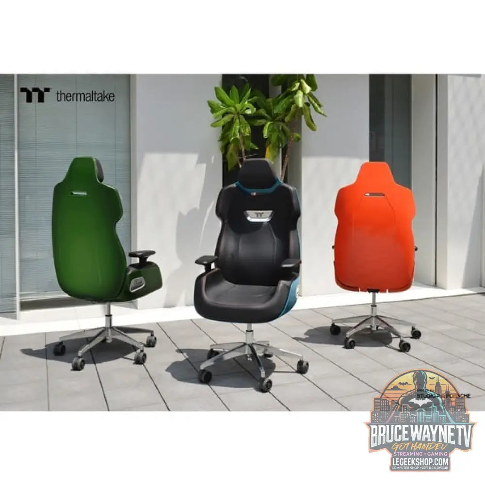 Thermaltake chaise gaming ARGENT E700 Storm Black - Thermaltake - vue 10