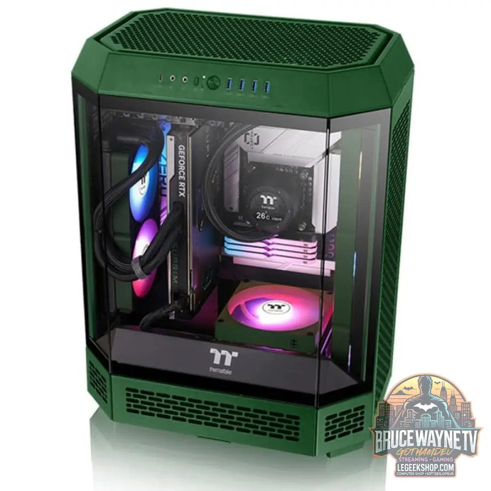 Thermaltake CT120 EX Reverse ARGB Sync PC Cooling Fan Racing Green, Gehäuselüfter - Thermaltake - vue 5
