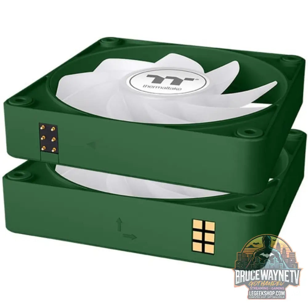 Thermaltake CT120 EX Reverse ARGB Sync PC Cooling Fan Racing Green, Gehäuselüfter - Thermaltake - vue 4