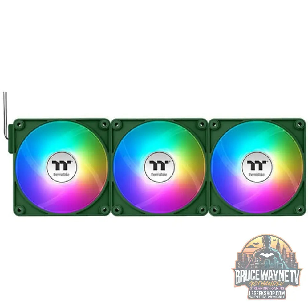 Thermaltake CT140 EX Reverse ARGB Sync PC Cooling Fan Racing Green, Gehäuselüfter - Thermaltake - vue 2