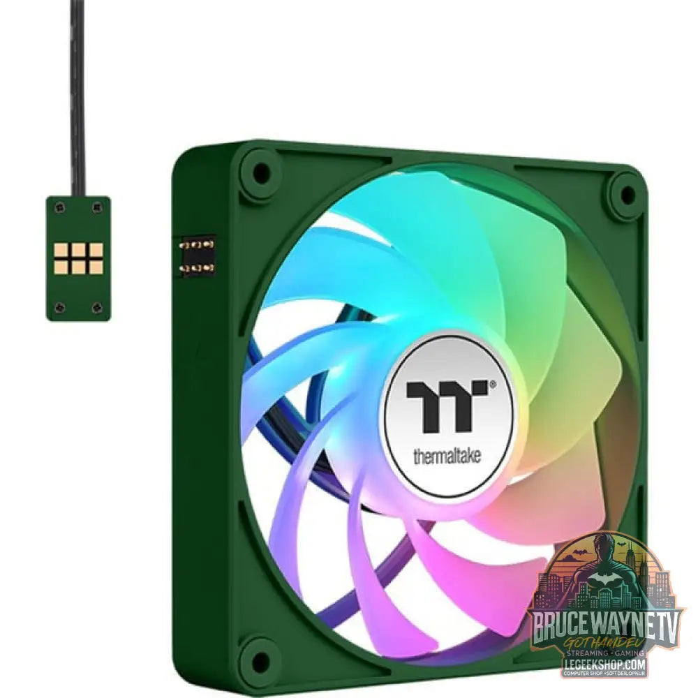 Thermaltake CT140 EX Reverse ARGB Sync PC Cooling Fan Racing Green, Gehäuselüfter - Thermaltake - vue 3