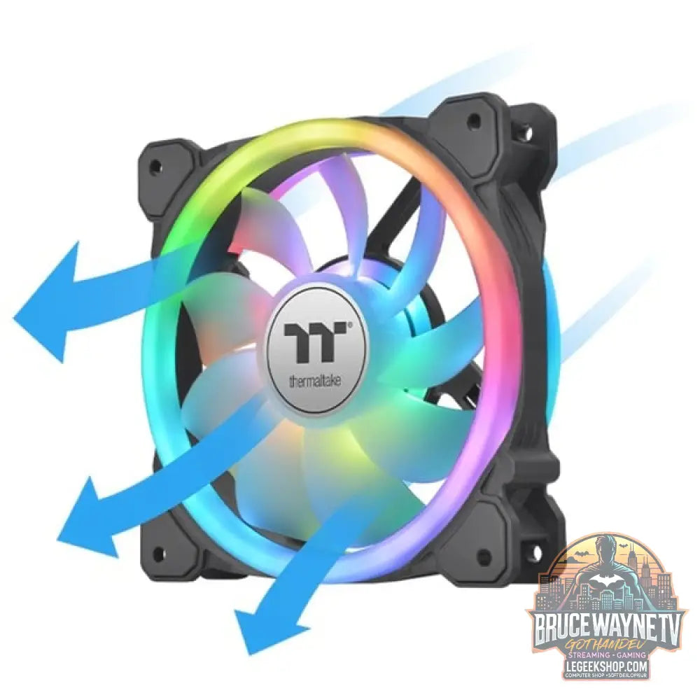 Thermaltake SWAFAN 12 RGB 120x120x25, Gehäuselüfter - Thermaltake - vue 3