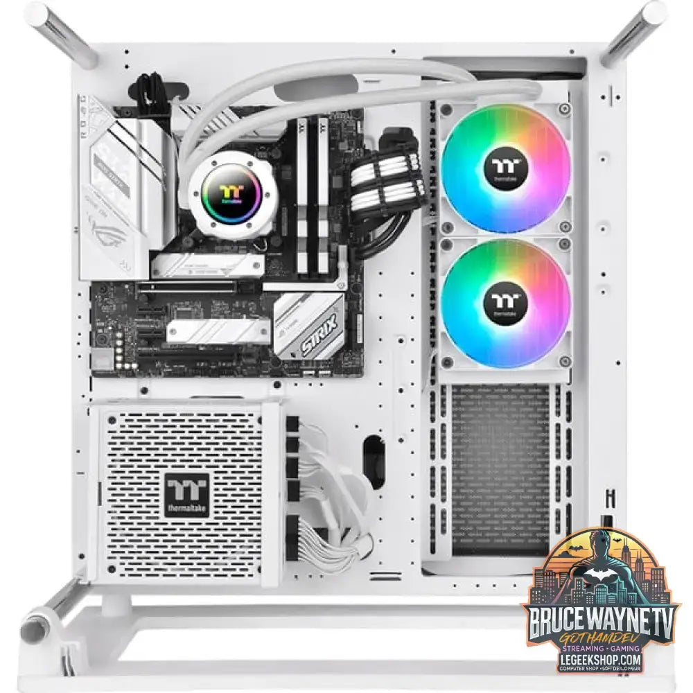 Thermaltake TH240 V2 ARGB Sync AIO Liquid Cooler Snow Edition, Wasserkühlung weiß - Thermaltake - vue 6