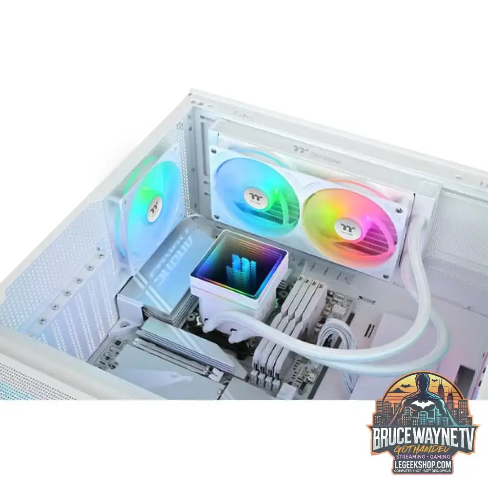 Thermaltake TH240 V3 ARGB Sync, Wasserkühlung weiß, Snow Edition - Thermaltake - vue 17
