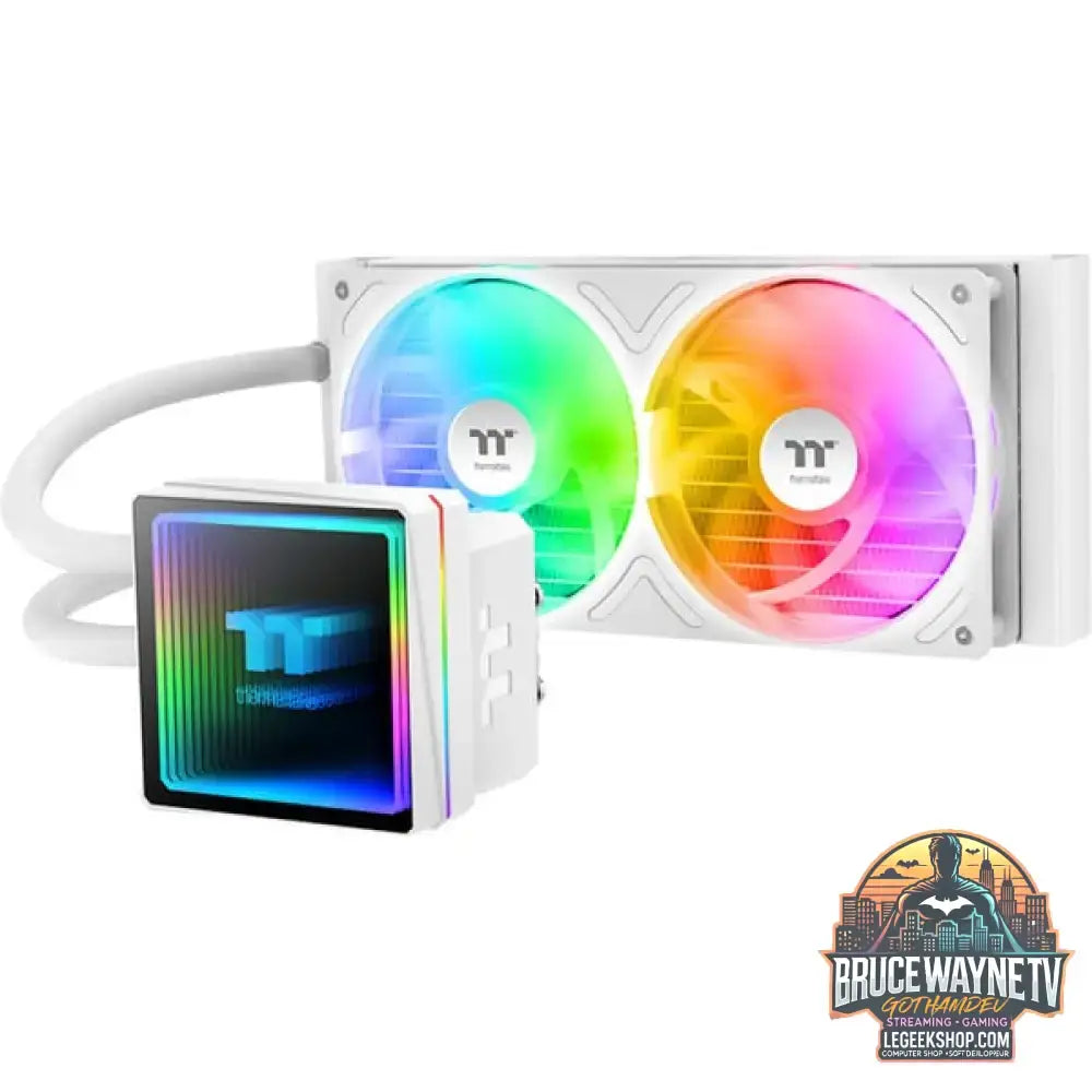 Thermaltake TH240 V3 ARGB Sync, Wasserkühlung weiß, Snow Edition - Thermaltake - vue 2