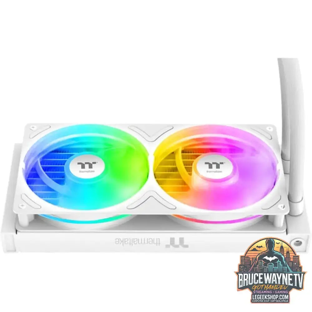 Thermaltake TH240 V3 ARGB Sync, Wasserkühlung weiß, Snow Edition - Thermaltake - vue 4