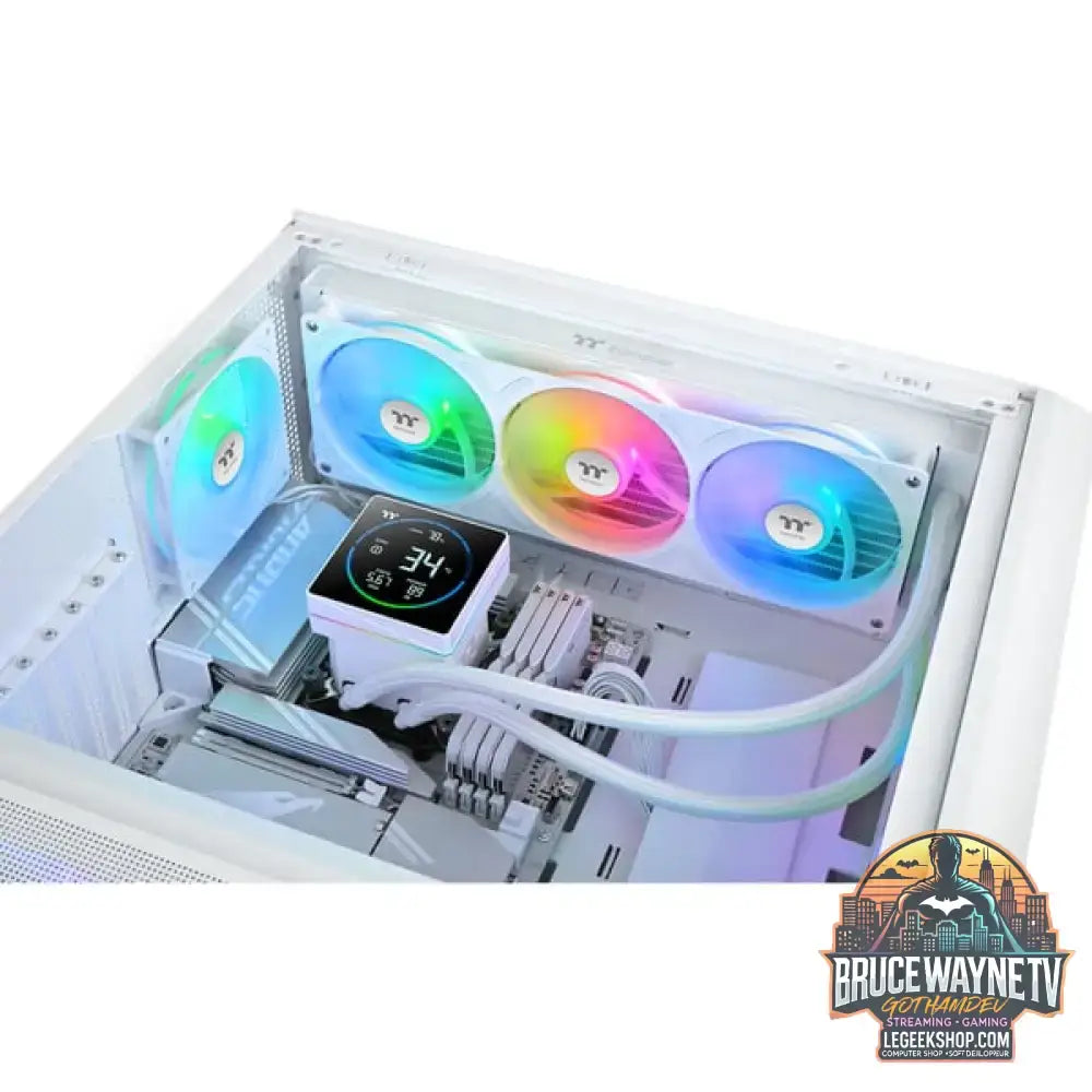 Thermaltake TH360-S V3 ARGB Sync, Wasserkühlung weiß, Snow Edition - Thermaltake - vue 17