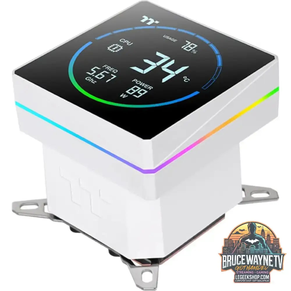 Thermaltake TH360-S V3 ARGB Sync, Wasserkühlung weiß, Snow Edition - Thermaltake - vue 8