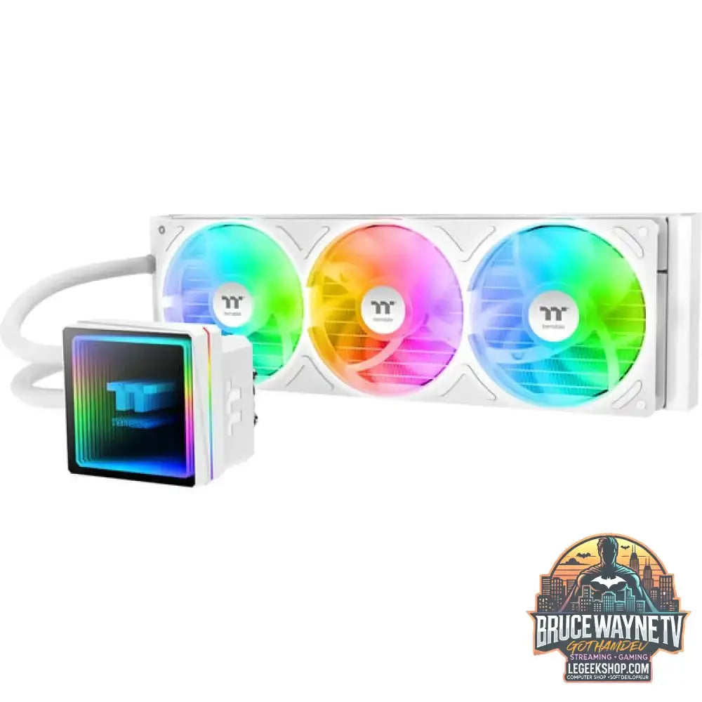 Thermaltake TH360 V3 ARGB Sync, Wasserkühlung weiß, Snow Edition - Thermaltake - vue 2