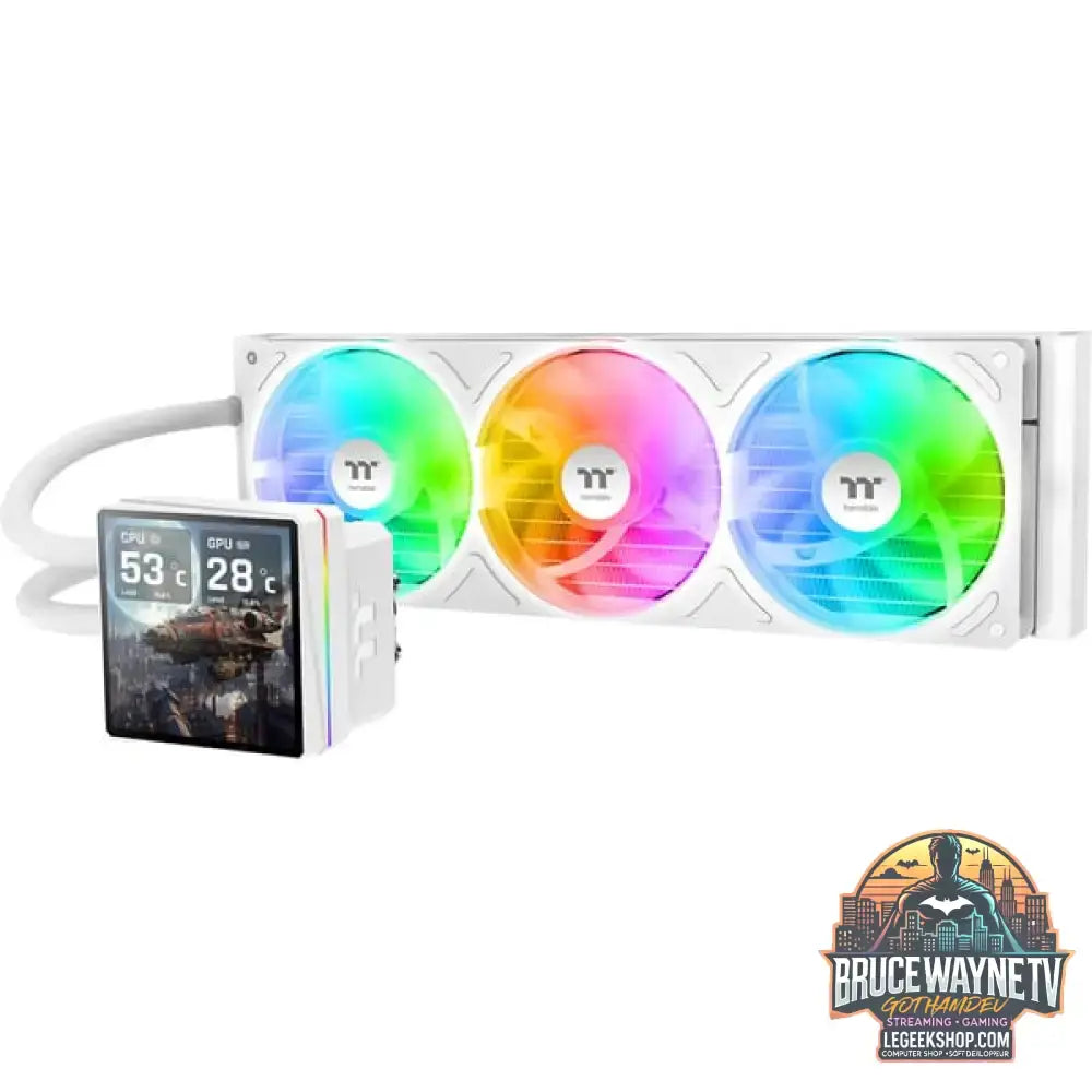 Thermaltake TH360 V3 Ultra ARGB Sync, Wasserkühlung weiß, Snow Edition - Thermaltake - vue 2