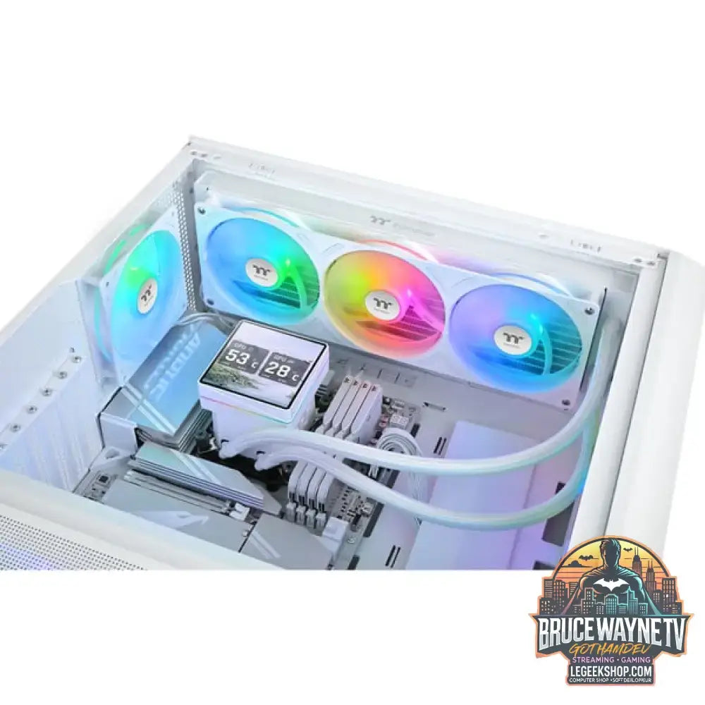 Thermaltake TH360 V3 Ultra ARGB Sync, Wasserkühlung weiß, Snow Edition - Thermaltake - vue 20