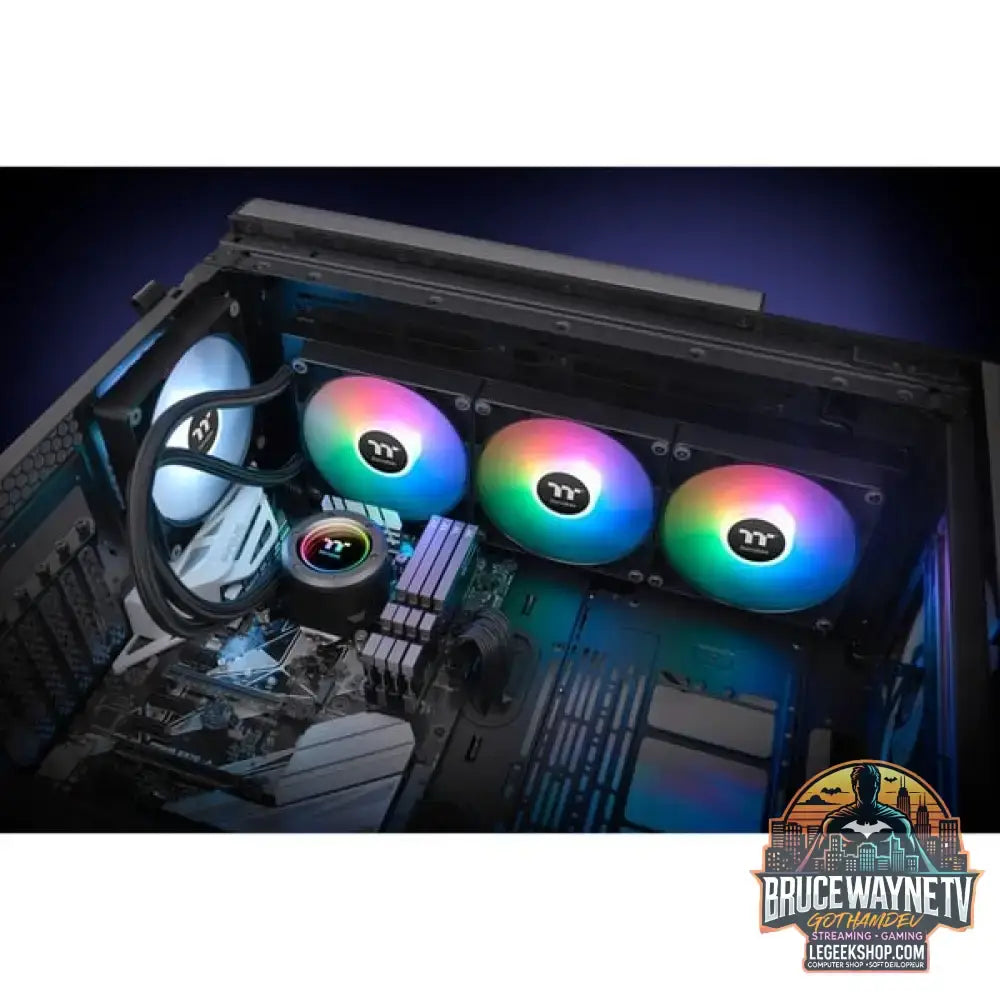 Thermaltake TH420 V2 ARGB Sync AIO Liquid Cooler, Wasserkühlung schwarz - Thermaltake - vue 8