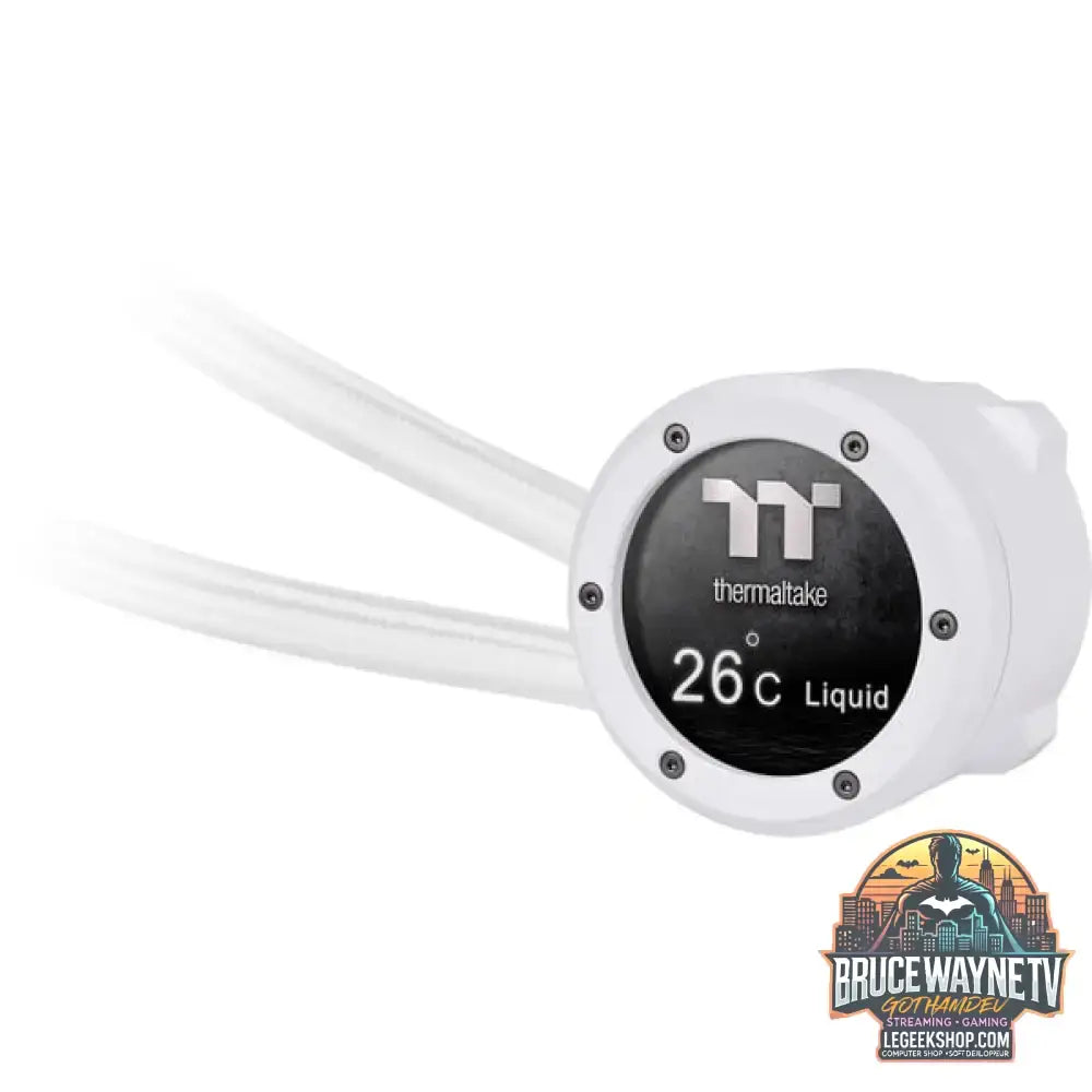 Thermaltake TH420 V2 Ultra ARGB Sync AIO Liquid Cooler Snow Edition, Wasserkühlung weiß - Thermaltake - vue 4