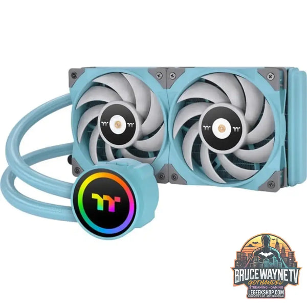 Thermaltake TOUGHLIQUID 240 ARGB Sync AIO Liquid Cooler Turquoise 240mm, Wasserkühlung türkis - Thermaltake