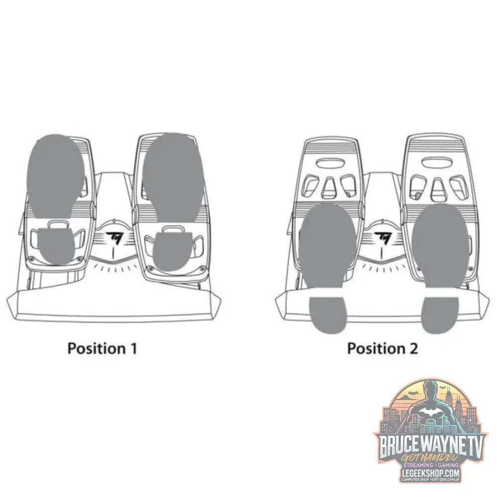 Thrustmaster Pedalset TFRP (Rudder Pedals), Pedale - Thrustmaster - vue 7