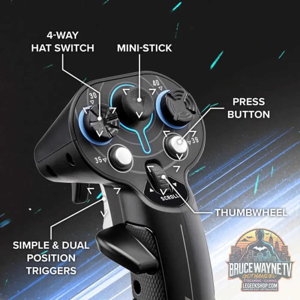 Thrustmaster Sol-R 3 AVA Add-On Grip, Joystick - Thrustmaster - vue 6
