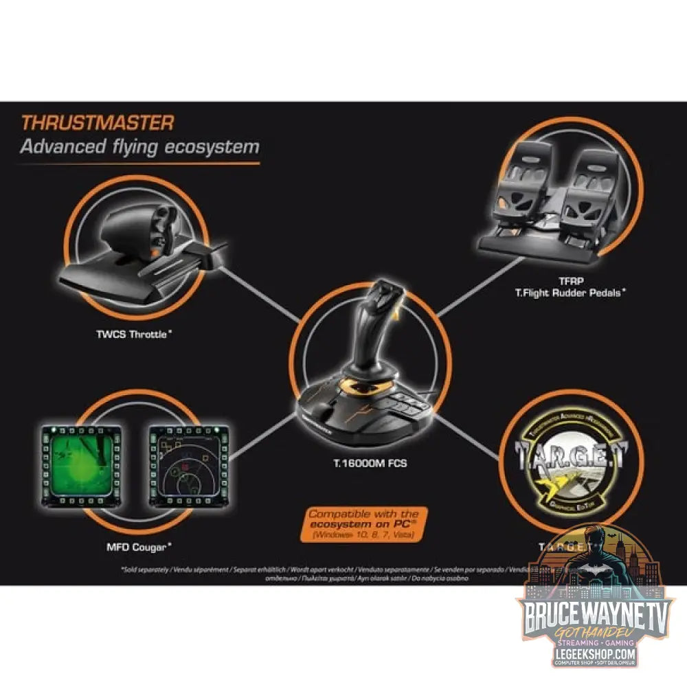 Thrustmaster T16000M FCS, Joystick - Thrustmaster - vue 6