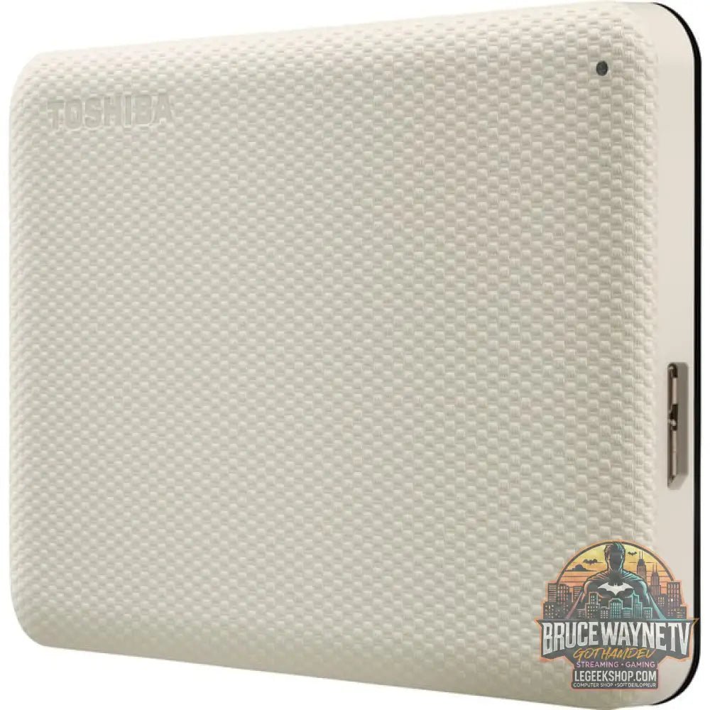 Toshiba Canvio Advance 2 TB, Externe Festplatte beige, Micro-USB-B 3.2 Gen 1 (5 Gbit/s) - Toshiba - vue 3