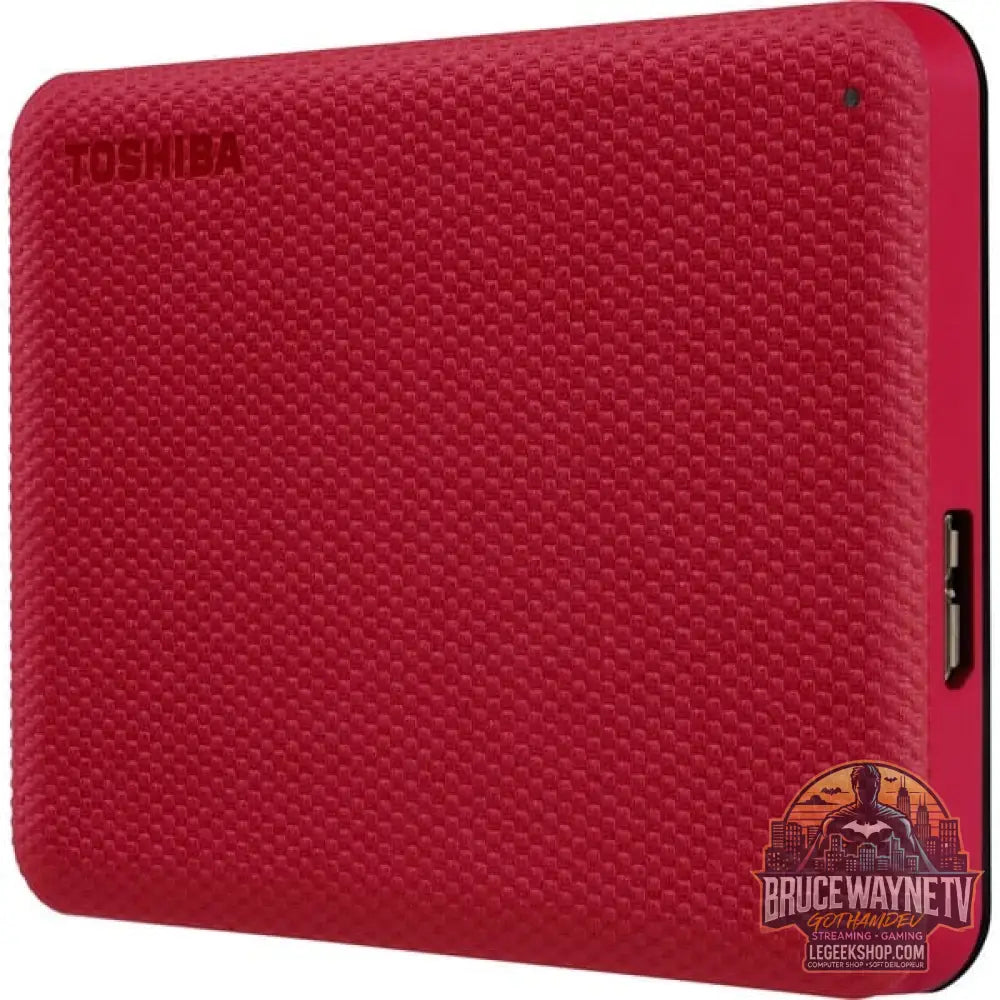 Toshiba Canvio Advance 2 TB, Externe Festplatte rouge, Micro-USB-B 3.2 Gen 1 (5 Gbit/s) - Toshiba - vue 3
