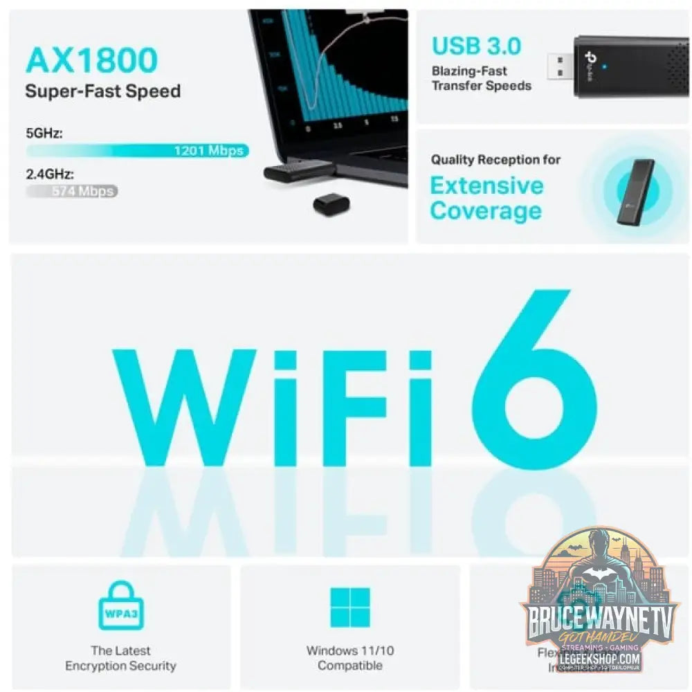TP-Link Archer TX20U, adaptateur Wi-Fi - TP-Link - vue 3