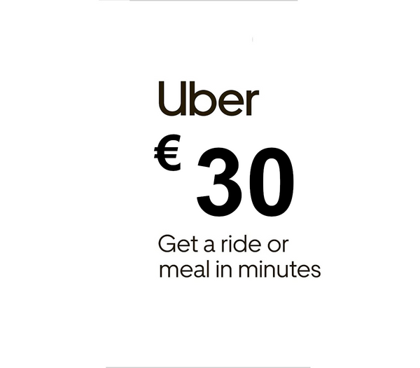 Uber EUR 30 Gift Card
