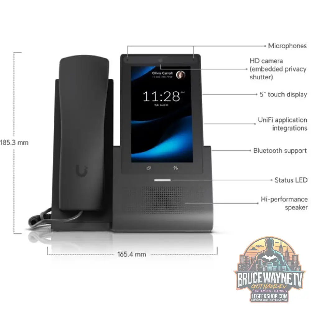 Ubiquiti Ubiquiti G3 Touch Pro, VoIP-Telefon anthrazit - Ubiquiti - vue 8