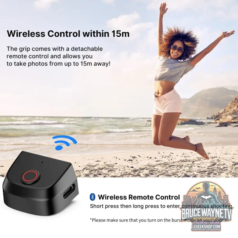 Ulanzi MA35 Poignée Smartphone MagSafe Obturateur Bluetooth - Stabilisateur Photo Vidéo - Accessoires Photo & Vidéo