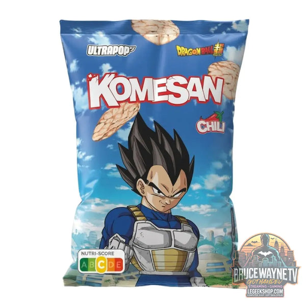 Ultra Pop Komesan Vegeta Chili chips de riz au goût de piment de 60g (lot de 12) - Snacks & boissons importés