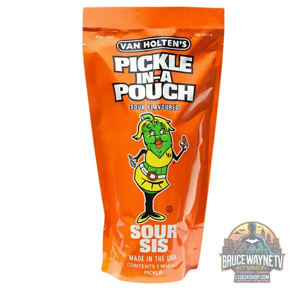 Van Holten’s King Size Pickle - Sour Sis cornichon épicé en portion individuelle dans la saumure de 167g (Paquet de 12)