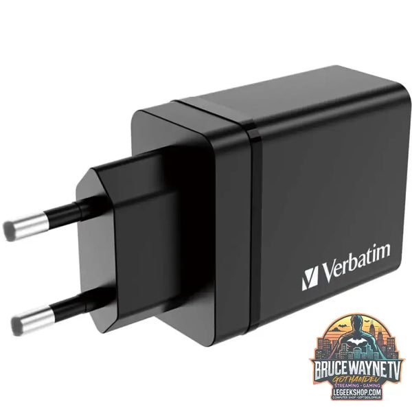 Verbatim Ladegerät 30W, 1x USB-C, 3x USB-A schwarz, PD 3.0, QC 3.0 - Verbatim