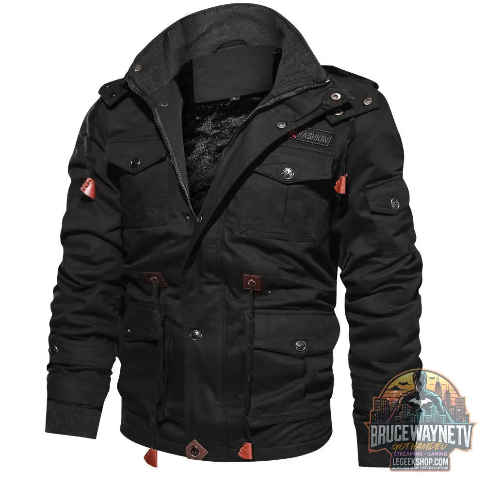 🧥 Veste Cargo Homme Hiver Capuche Détachable Multi-Poches 🧥 - Veste Cargo Homme