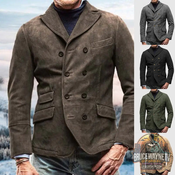 Veste Homme Casual Rétro Poches Zippées 5 Couleurs Polyester - Veste Homme
